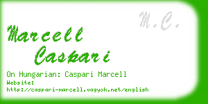 marcell caspari business card